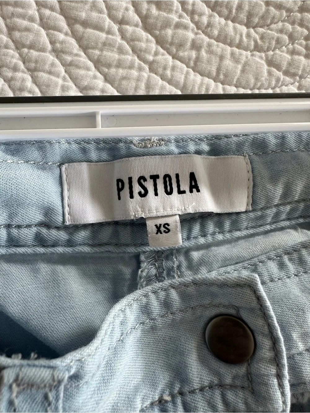 pistola Light Blue Button-Front Maxi Skirt - Picture 3 of 5